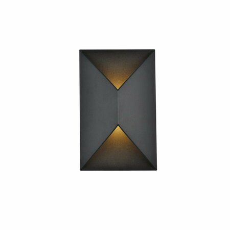 CLING 240 Lumens Raine Integrated LED Wall Sconce Black CL3480749